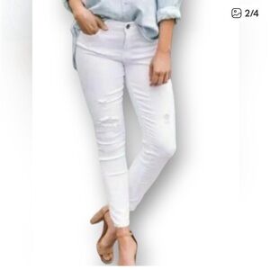 Pistola Jennifer Skinny distressed jeans in white size 29 Style P6822FTN-WAKL